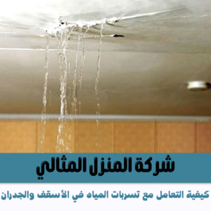 كيفية التعامل مع تسربات المياه في الأسقف والجدران